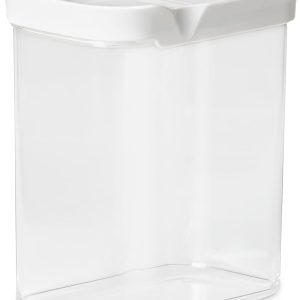 Recipient dreptunghiular Emsa Optima de 1,6 litri, cu capac glisant, ideal pentru porționare, 100% sigur, igienic, eficient din punct de vedere al spațiului, sigiliu proaspăt, design transparent N1142100