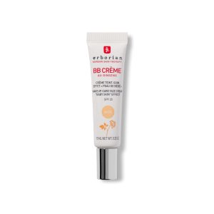 Cremă BB Erborian cu Ginseng - Cremă pentru Perfecționarea Tenului - Efect de Ten de Bebeluș - Cosmetic Facial Coreean 5 în 1 cu SPF 20 - Nud - 15 ml