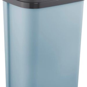 Coș de gunoi cu capac basculant Keeeper Swantje, albastru nordic, 50 L, 38,5 x 29 x 66 cm