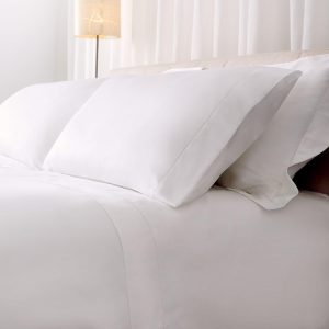 Set de husă de pilotă Catherine Lansfield Fantasy Sateen, alb, 105-180 x 280 cm + față de pernă 50 x 125 cm
