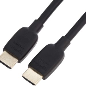 Cablu HDMI Amazon Basics, 48 Gbps, certificat, viteză ultra-ridicată, 8K la 60 Hz, 4K la 120 Hz, conectori placați cu aur, compatibil cu Ethernet, 0,9 m, negru