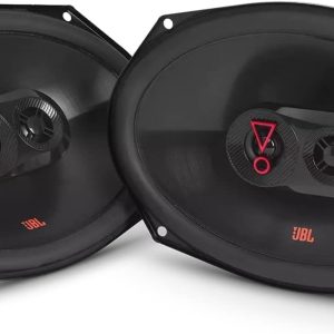 Set boxe auto JBL Stage3 9637F pe 3 căi de la Harman Kardon fără grilă - Boxe auto ovale de 375 wați - 152 mm x 230 mm