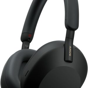 WH-1000XM5 SA cu husă ușoară, căști wireless premium cu anulare a zgomotului, Bluetooth, calitate clară a apelurilor, sunet de înaltă rezoluție, autonomie a bateriei de până la 30 de ore, iOS și Android - Negru