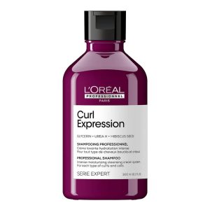 Șampon hidratant L'Oréal Professionnel, pentru păr creț și ondulat, cu glicerină, uree H și extract de semințe de hibiscus, seria Expert Curl Expression, 300 ml