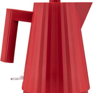Fierbător electric Alessi Plissé MDL06/1 R din rășină termoplastică, priză europeană 2400W, 100cl, roșu