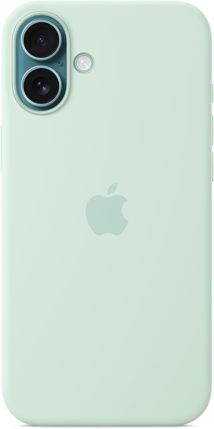 Husă din silicon Apple pentru iPhone 16 Plus cu MagSafe - Acvamarin