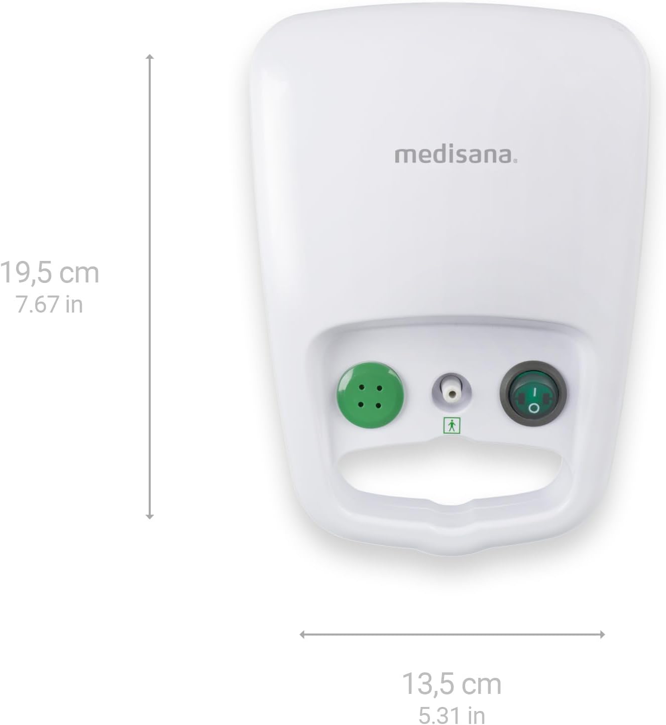 Inhalator Medisana IN 500, nebulizator cu compresor, cu piesă bucală și mască pentru adulți și copii, pentru răceală sau astm, cu accesorii suplimentare și furtun lung - Image 2