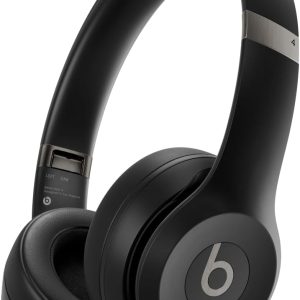 Căști Bluetooth wireless Beats Solo 4, supraauriculare, compatibile cu Apple și Android, autonomie a bateriei de până la 50 de ore - negru mat
