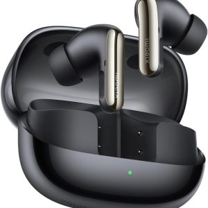 XIAOMI Buds 5 Pro Wi-Fi - Difuzor triplu HiFi de 11 mm, Anulare activă a zgomotului ANC de 55 dB și ENC de 15 m/s, Sunet Qualcomm fără pierderi și Harman AudioEFX, Negru