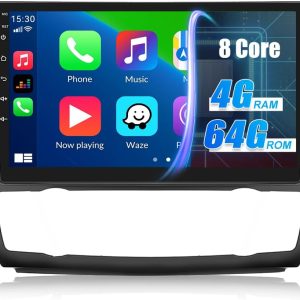 Radio auto CAMECHO cu Android 13, 4G + 64G, pentru BMW Seria 1 E81 E82 E87 E88, cu navigație Carplay, Android Car, 8 nuclee, radio cu ecran de 9 inci, 2 DIN, Bluetooth RDS/FM, WiFi, Mirror Link, DSP + cameră de mers înapoi