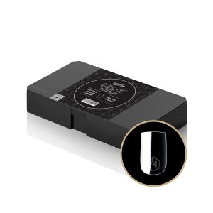 Cutie cu vârfuri de unghii pătrate APRES GEL-X, 280 de vârfuri Gel-X moi, 14 mărimi, 00-9, incluse jumătăți de mărime (pătrate naturale extra scurte, 280 buc.)
