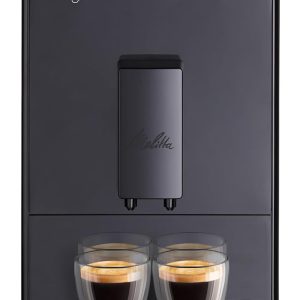 Aparat de cafea complet automat Melitta Caffeo Solo E950 slim cu funcție de pre-preparare, afișaj LED cu 15 bare, duză de cafea reglabilă pe înălțime, unitate de preparare detașabilă
