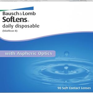 Lentile de contact de unică folosință Bausch + Lomb SofLens, lentile de contact sferice, moi, 90 bucăți, BC 8,6 mm / DIA 14,2 / -2,50 dioptrii