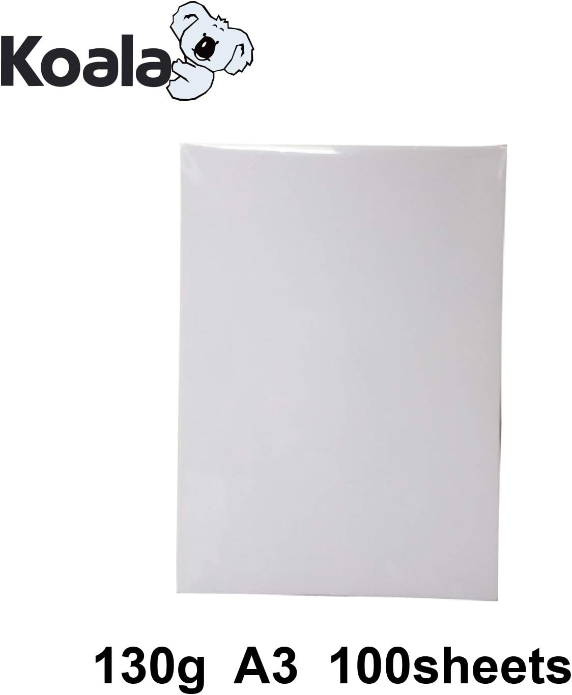 Hârtie foto laser lucioasă față-verso A3 KOALA, 100 de coli, 130 g/m², potrivită pentru imprimarea fotografiilor, certificatelor, broșurilor, pliantelor, dosarelor, felicitărilor, calendarelor, lucrărilor de artă - Image 3