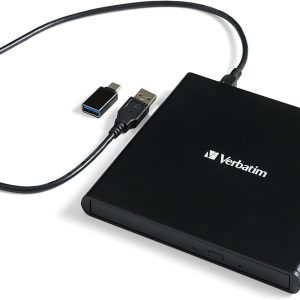 Unitate CD/DVD externă Verbatim 98938 Slimline, USB 2.0, mobilă - Negru