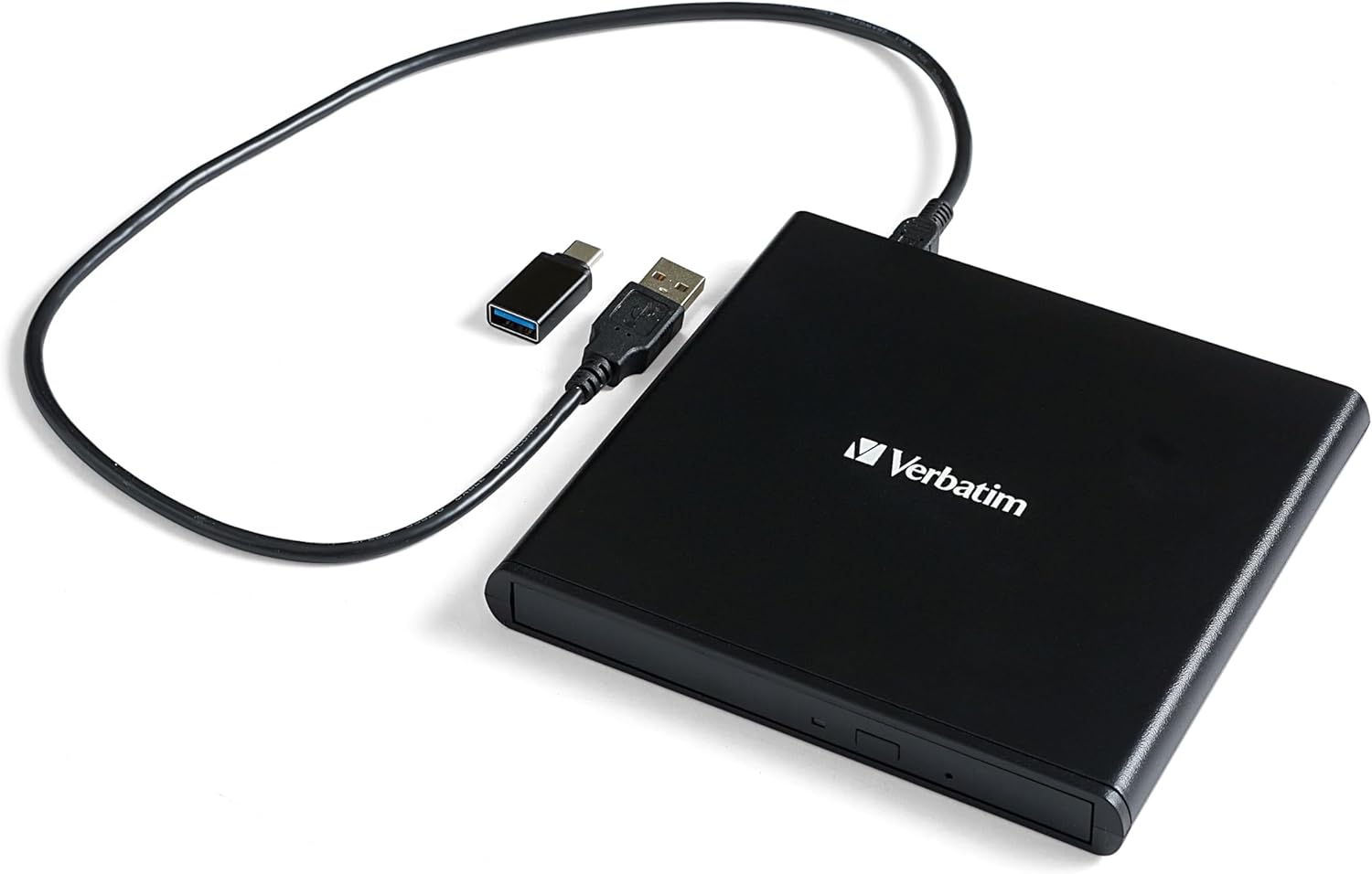 Unitate CD/DVD externă Verbatim 98938 Slimline, USB 2.0, mobilă - Negru