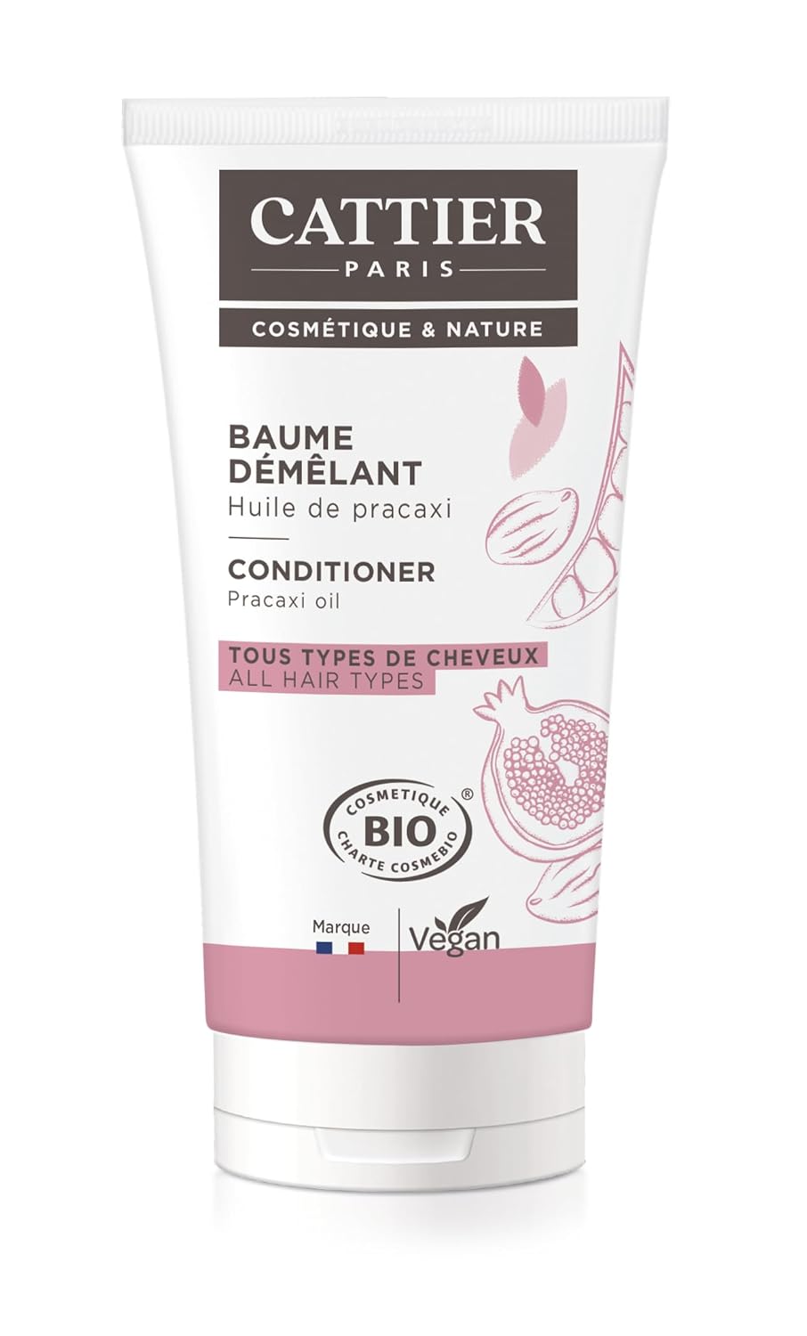 Balsam descurcător Cattier pentru toate tipurile de păr cu aromă de rodie 150 ml