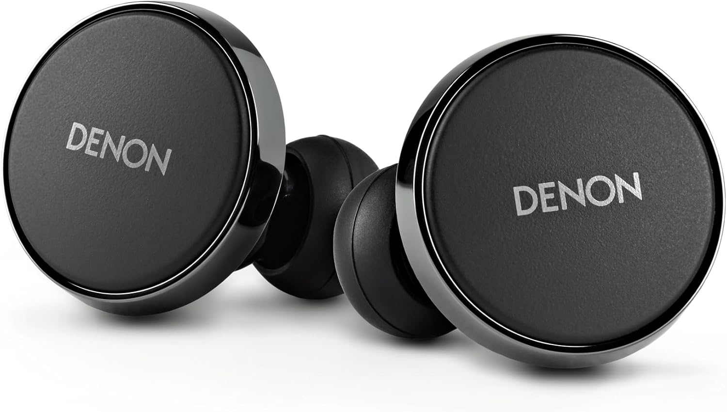 Căști Denon PerL Pro Premium True Wireless, profil sonor personalizat cu tehnologie acustică adaptivă Masimo, anulare a zgomotului, rezistență la apă și microfoane încorporate, negre