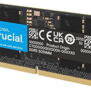 Kit memorie RAM Crucial DDR5 16GB (2x8GB) SODIMM 5600MHz pentru laptop/notebook, mini PC (și 5200MHz / 4800MHz) CL46 - CT2K8G56C46S5