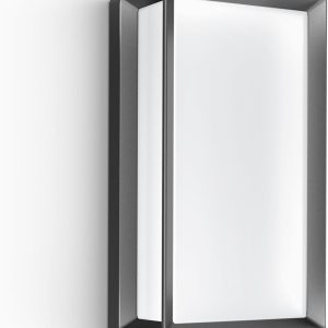Lampă de exterior Steinel L 42 SC Connect, lampă de perete inteligentă, senzor de mișcare, reglabilă, acționată prin aplicație, temporizator, 13 W, 3000 K, antracit