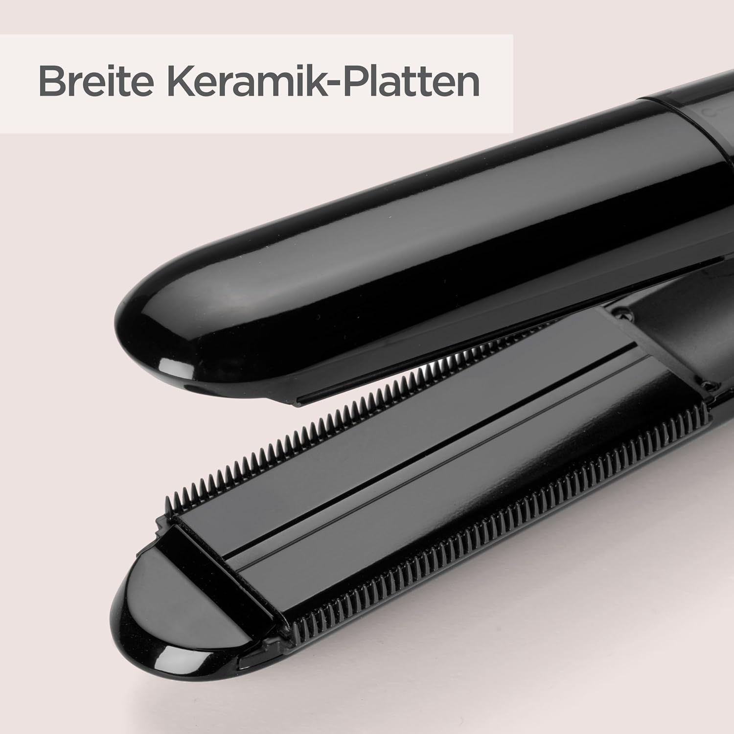 Placă de îndreptat părul BaByliss Steam Straight - Sistem hidratant pentru un păr mai moale, Plăci ceramice din titan pentru o coafare fină, 5 setări de temperatură de la 150°C la 230°C, ST492E - Image 2
