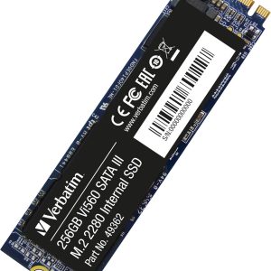 Unitate SSD Verbatim Vi560 S3 M.2 256GB - Unitate SSD internă - Tehnologie 3D NAND - Albastru