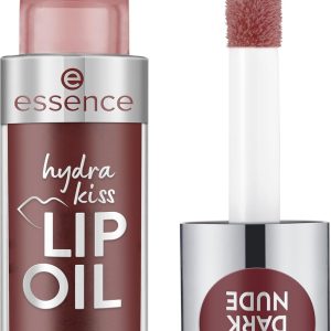 ulei de buze essence hydra kiss, luciu de buze, nr. 08, roșu, hidratant, hrănitor, cu uleiuri, strălucitor, vegan, fără parabeni, fără particule de microplastic, fără nanoparticule, pachet de 1 (4 ml)