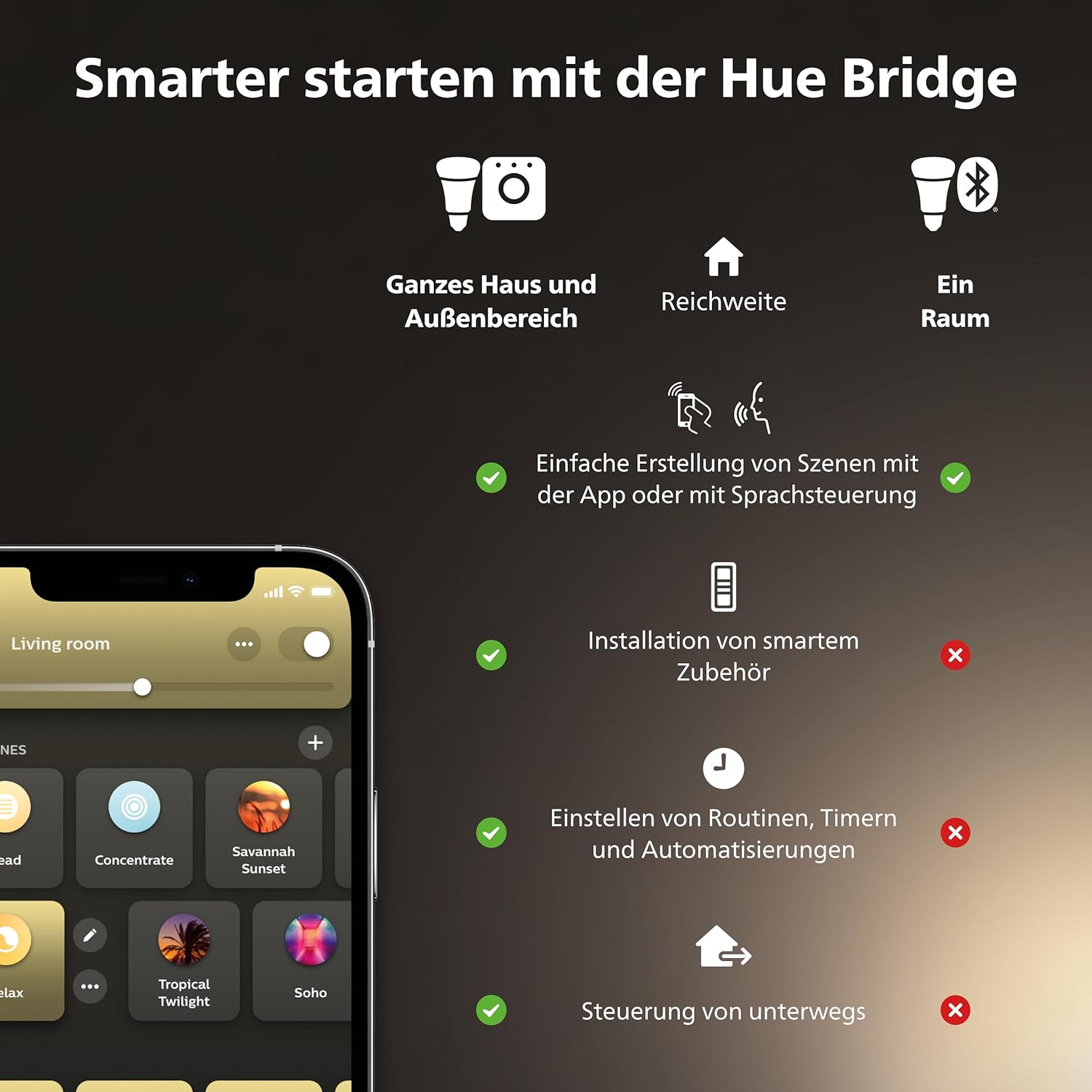 Lampă cu filament Philips Hue White E27 (550 lm), lampă LED standard cu intensitate reglabilă pentru sistemul de iluminat Hue cu lumină albă caldă, control inteligent al luminii prin voce și aplicație, pachet de 1 - Image 7