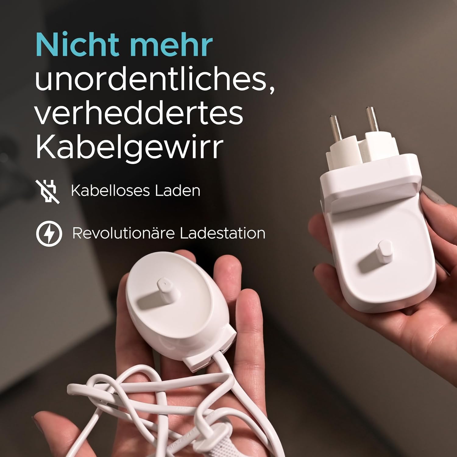 Încărcător de perete pentru periuță de dinți electrică de la ProofVision pentru priză UE pentru Oral-B/Braun (modele cu excepția seriei IO și Pulsonic) - Image 5