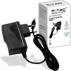 Adaptor de alimentare V-TAC 12 V 18 W 1.5 A pentru camere video, benzi LED, modem - Transformator 12 V - Adaptor de alimentare pentru ecrane și dispozitive electronice - Intrare AC 100-240 V - Ștecăr european