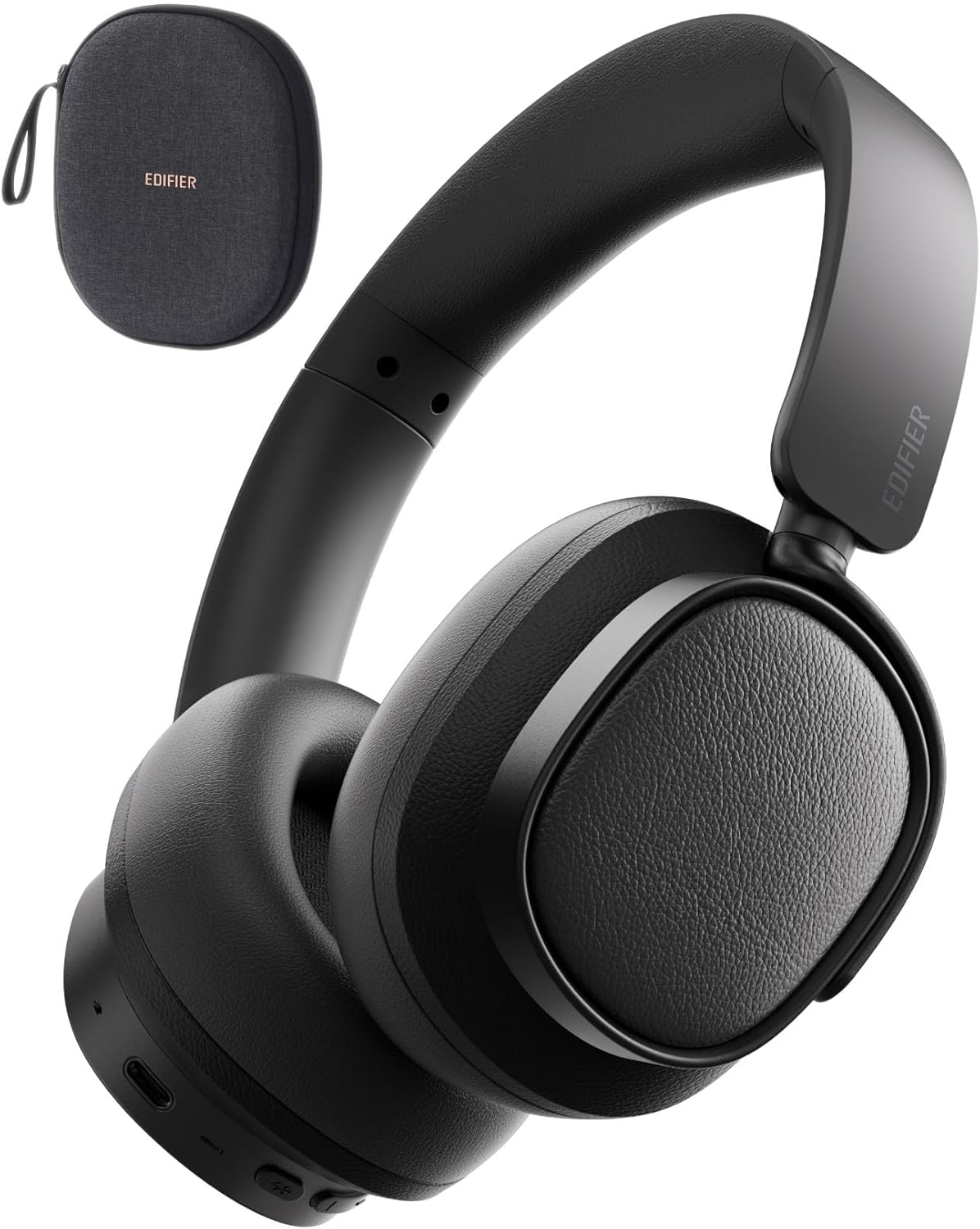 Căști Edifier ES850NB Wireless Over-Ear cu Anulare a Zgomotului, Audio Wireless de Înaltă Rezoluție, LDAC, 92h Durată de Redare, Bluetooth 5.4 și Multipoint, Reducere a Zgomotului prin Apeluri prin AI, Pliabile - Negre