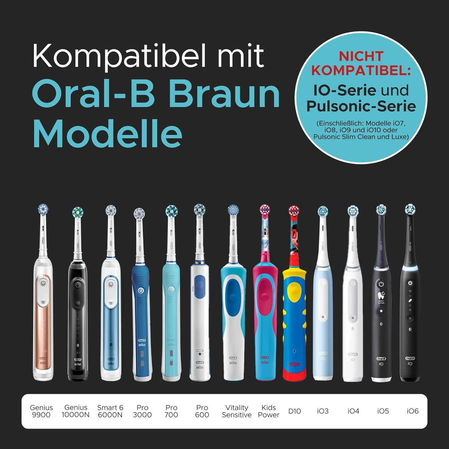 Încărcător de perete pentru periuță de dinți electrică de la ProofVision pentru priză UE pentru Oral-B/Braun (modele cu excepția seriei IO și Pulsonic) - Image 4
