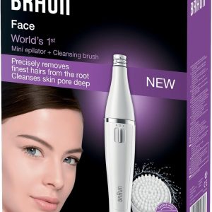 Epilator facial Braun FaceSpa cu perie de curățare