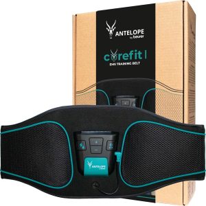 Centură de antrenament Antelope by Beurer Corefit I EMS, stimulare abdominală, susține dezvoltarea musculară, 9 programe de antrenament, 4 electrozi, pentru bărbați și femei