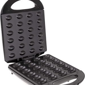 Aparat de vafe Mesko MS3041, aparat de copt nuci pentru 24 de jumătăți de nuci, XL, 1600 W, înveliș antiaderent, aparat de copt nuci cu hamamelis, Oreschniza, aparat de copt, aparat de vafe cu nuci pentru Oreshki, negru