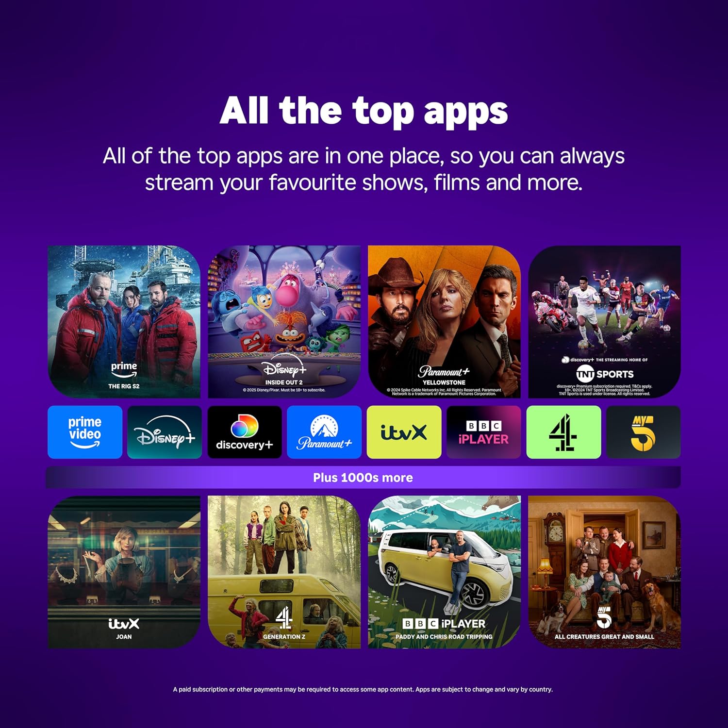 Roku® Streaming Stick™ Plus 2025 Dispozitiv de streaming Roku 4K și HDR pentru televizor cu telecomandă vocală - TV gratuit și live - Image 2