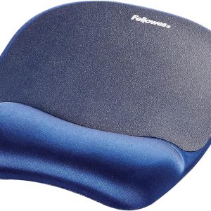 Fellowes Everyday Mouse Pad cu suport pentru încheietura mâinii - Mouse Pad ergonomic pentru computer și laptop, suport ergonomic pentru încheietura mâinii - Albastru