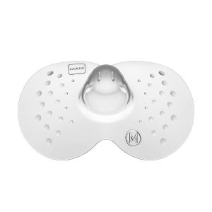 Capac de alăptare MAM mărimea M (diametru 20 mm) set de 2, capace extra moi pentru mameloane pentru protecție în timpul alăptării, protecție a mamelonului pentru contact maxim cu pielea între mamă și copil