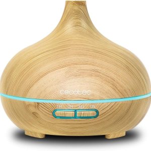 Umidificator cu ultrasunete Cecotec Pure Aroma - 150-300 ml, cu temporizator, 7 culori LED, funcție de aromaterapie, ultra silențios. (300 ml, Yang)