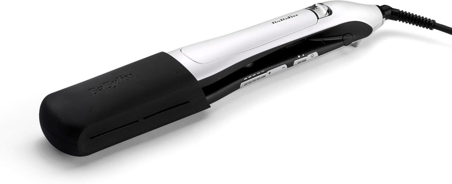 Placă de îndreptat părul cu abur BaByliss Steam Lustre Styler cu tehnologie Surround Steam ST595E, pachet de 1 - Image 2