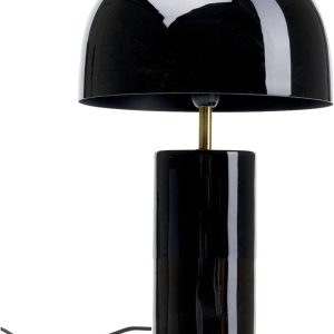 Lampă de masă Kare Loungy Design, Neagră, 38 x 25 x 25 cm, Lampă de masă, Lampă de birou, Lampă de noptieră, Bec neinclus, Living