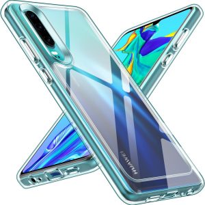 Carcasă transparentă ivoler Never Yellowing pentru Huawei P30, protecție militară, rezistentă la șocuri, rezistentă la zgârieturi, carcasă de protecție transparentă, husă subțire transparentă pentru telefon mobil