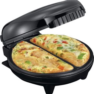 Melissa Omlett Maker 16250086 Grătar de contact 750 W Omlete rapide | Ușor de preparat fără a se lipi, oțel inoxidabil 750, negru