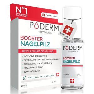Supliment de tratament pentru ciuperca unghiilor Poderm | Ușor și rapid | Fabricat în Elveția | Incolor