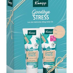 Set cadou Kneipp Goodbye Stress - Include 1x Duș Activ și 1x Loțiune de Corp - Goodbye Stress: Parfum Răcoritor cu Ulei Esențial Natural de Rozmarin și Extract de Mentă - 2 x 200 ml