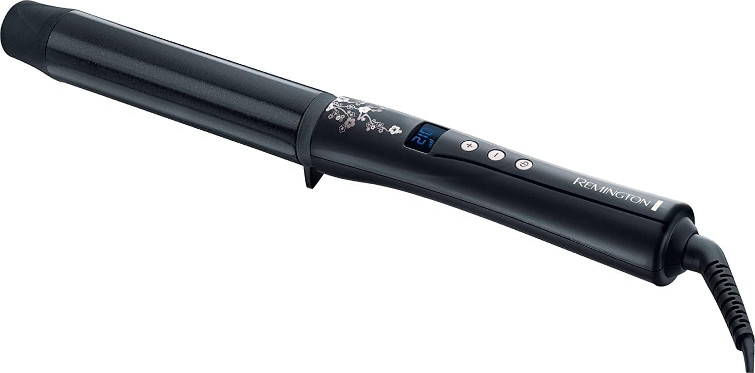 Ondulator Remington pentru bucle mari (32 mm) Pearl Digital (acoperire ceramică cu perle reale) ecran LCD 130-210 °C, include mănușă termică, ondulare fină, păr fin până la puternic, negru CI9533 - Image 2