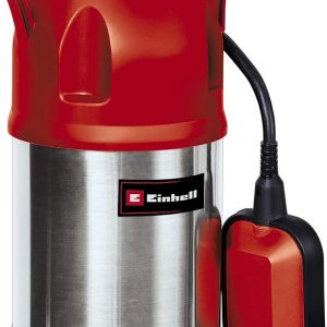 Pompă submersibilă de presiune Einhell GC-DW 900 N (900 W, Debit maxim: 6.000 l/h - Adâncime maximă de imersie: 7 m - Carcasă din oțel inoxidabil, Comutator cu flotor, 2 Inele de suspensie), Simplă | 900 W | Debit 6000 l/h | Înălțime de refulare 32 m | Adâncime de imersie 7 m | oțel inoxidabil | Comutator cu flotor