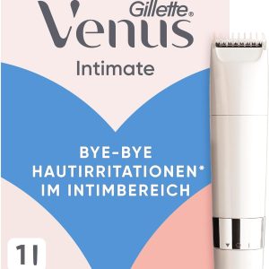 Aparat de tuns intim Gillette Venus pentru femei, alb - aparat de ras pentru zona intimă, aparatul de tuns intim a fost conceput pentru a proteja pielea din zona intimă, impermeabil